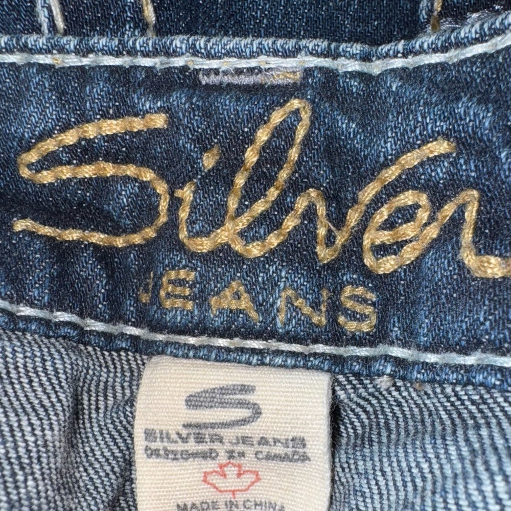 Silver Jeans Berkley Surplus Bootcut W29 L33 Dark Wash Y2K Stitch Womens - Picture 4 of 8